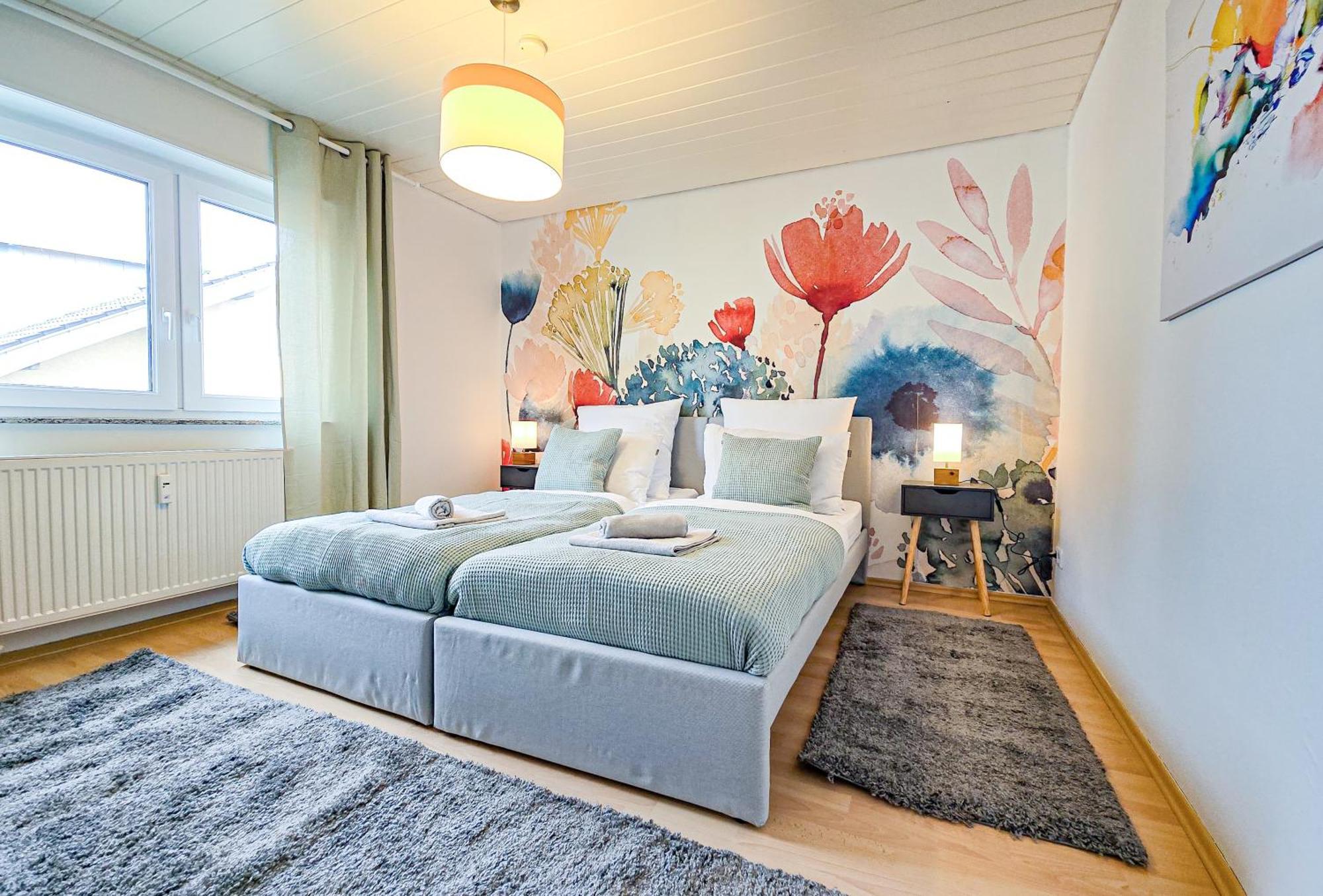 Star-Apartment - Calm, Spacious & Garden, 120M2 Nussloch ภายนอก รูปภาพ